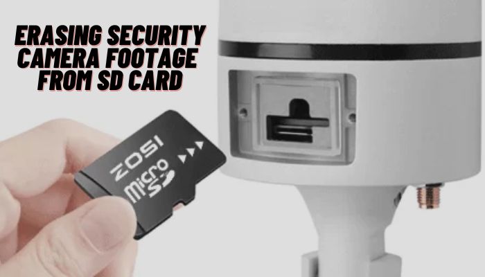 Erasing Security Camera Footage from SD Card