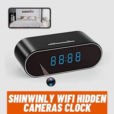 Shinwinly WiFi Hidden Cameras Clock