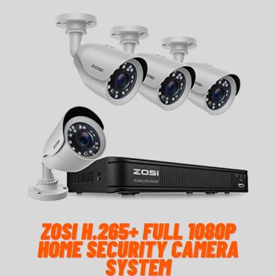 ZOSI H.265+ Full 1080p Home Security Camera System